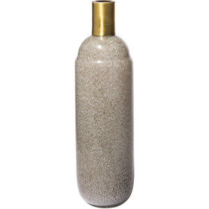 Toba III Large Brown/Gold Spotted Gourd Style Vase
