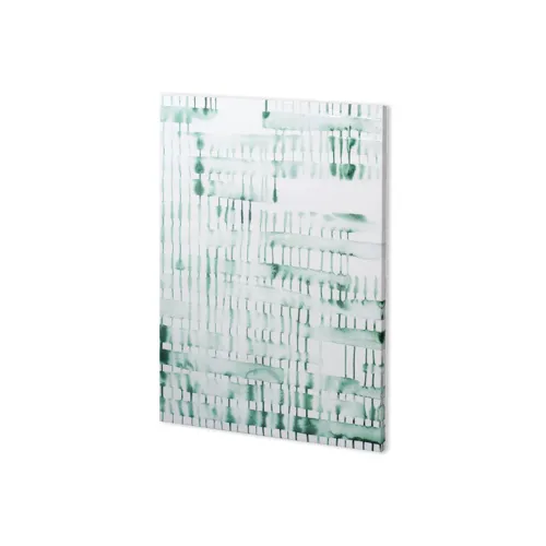 Barred I by Grace Popp a Hand Embellished Textured Canvas