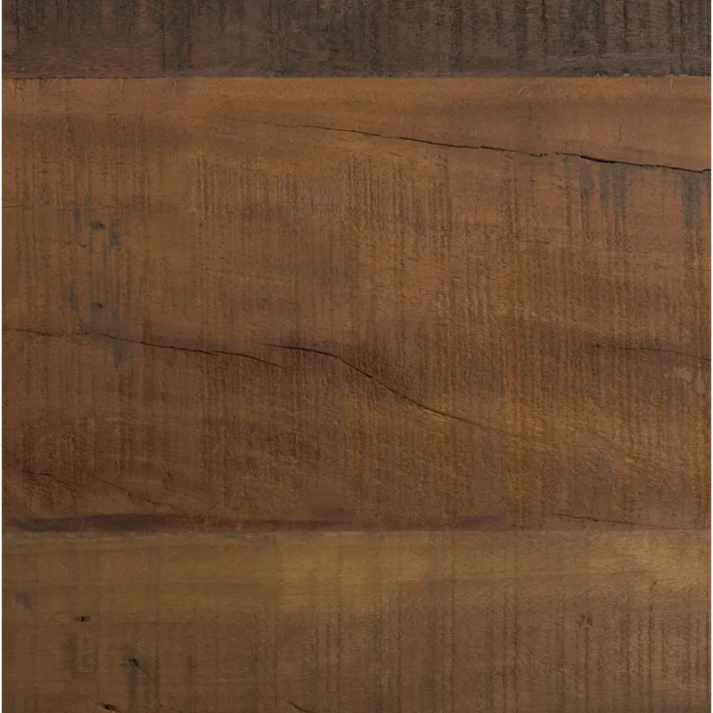 Ashwick Dark Brown Reclaimed Wood Bench