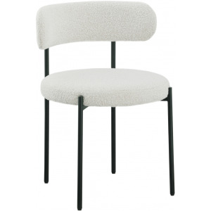 Beacon Boucle Fabric Upholstered Dining Chair