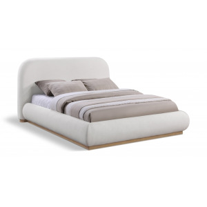 Vaughn Linen Textured Fabric Upholstered Bed - Queen