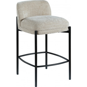 Burton Chenille Fabric Upholstered Bar / Counter Stool