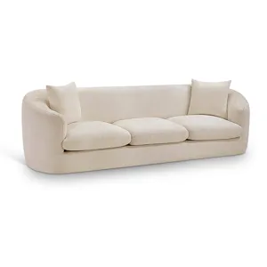 Penelope 92.5&quot; Chenille Fabric Upholstered Upholstered Sofa