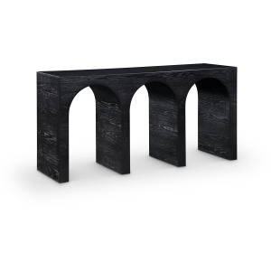 June Oak Wood Console Table