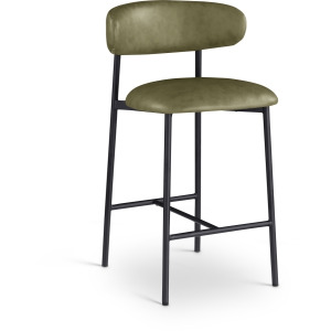 Lupita Vegan Leather Upholstered Counter Stool