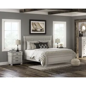 Jennily Queen Panel Bed with Dresser and Mirror