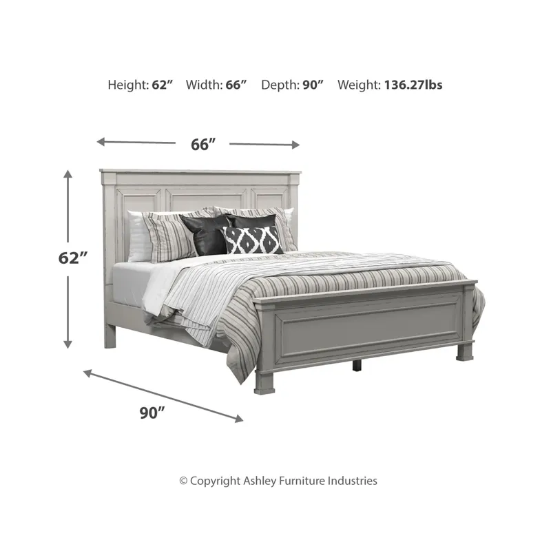 Jennily Queen Panel Bed with Dresser and Mirror