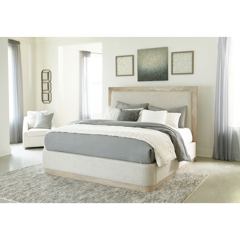 Hennington King Upholstered Bed NIS646112368 by Millennium by Ashley at