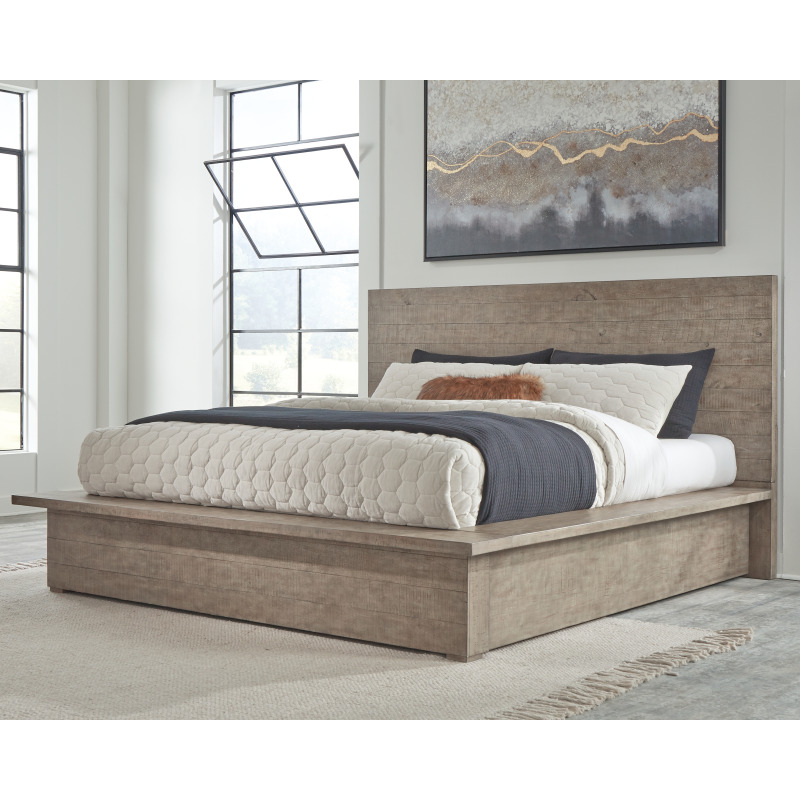 Langford King Panel Bed NIS915056711 by Millennium by Ashley at The