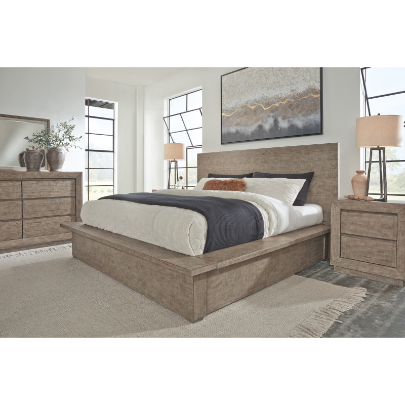 Langford King Panel Bed NIS915056711 by Millennium by Ashley at The Furniture Mall