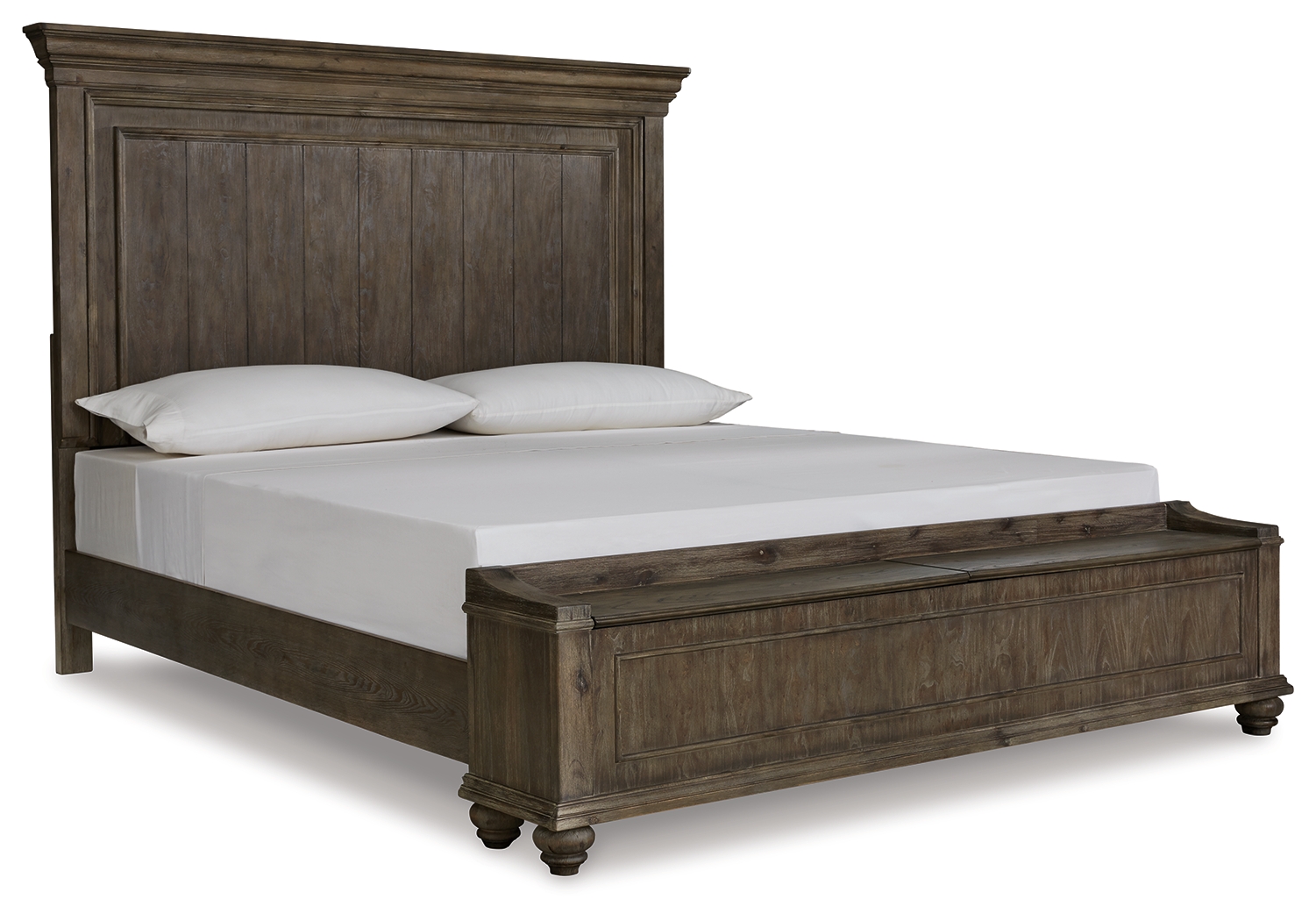 Johnelle California King Panel Bed with Storage Bench B776B12 at Ashley