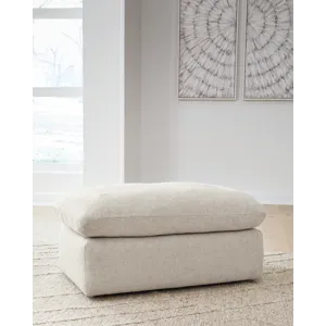 Refined Oversized Chair and Ottoman