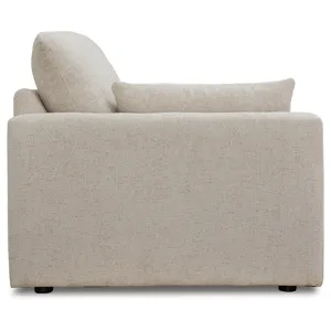 Refined Oversized Chair and Ottoman