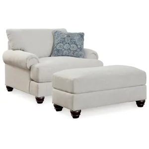 Avocet Oversized Chair and Ottoman