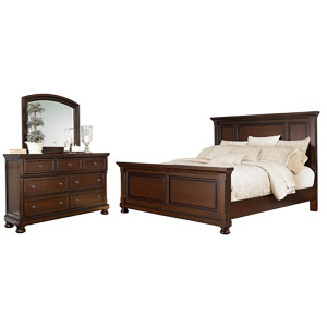 Porter King Panel Bed, Dresser and Mirror