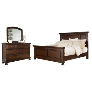 Porter King Panel Bed, Dresser and Mirror