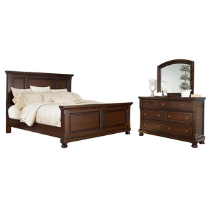 Porter Queen Panel Bed, Dresser and Mirror