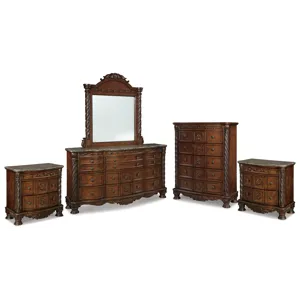 North Shore Dresser, Mirror, Chest and 2 Nightstands