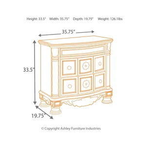 North Shore King Panel Bed, Dresser, Mirror, Chest and Nightstand