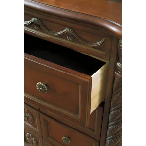North Shore King Panel Bed, Dresser, Mirror, Chest and Nightstand
