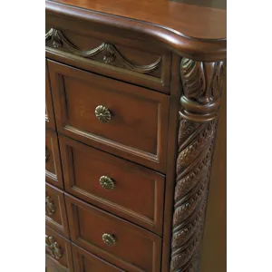 North Shore King Panel Bed, Dresser, Mirror, Chest and Nightstand