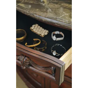 North Shore King Panel Bed, Dresser, Mirror, Nightstand and Bench