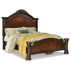 North Shore King Panel Bed, Dresser, Mirror, Chest and Nightstand