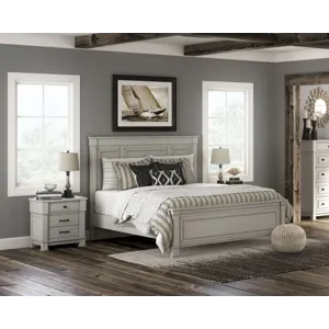 Jennily Queen Panel Bed with Dresser and Mirror