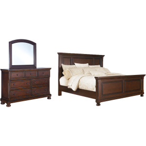Porter California King Panel Bed, Dresser and Mirror