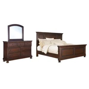 Porter California King Panel Bed, Dresser and Mirror