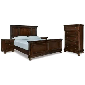 Porter King Panel Bed, Chest and 2 Nightstands