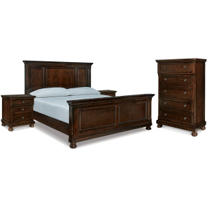 Porter King Panel Bed, Chest and 2 Nightstands