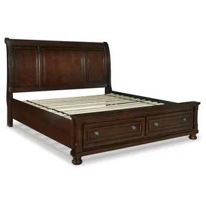 Porter California King Sleigh Bed and 2 Nightstands