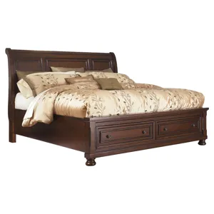 Porter Queen Sleigh Bed, Dresser and Mirror