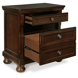 Porter California King Sleigh Bed and 2 Nightstands