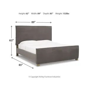 Krystanza King Upholstered Panel Bed