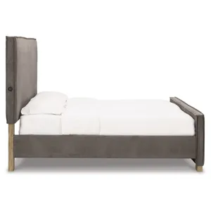 Krystanza Queen Upholstered Panel Bed