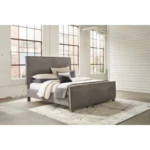 Krystanza Queen Upholstered Panel Bed