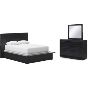 Londer Queen Panel Bed, Dresser and Mirror