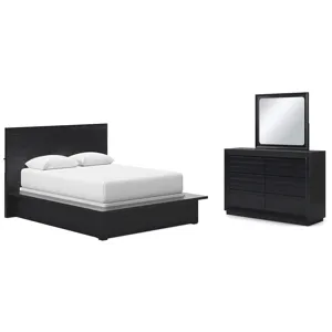 Londer Queen Panel Bed, Dresser and Mirror