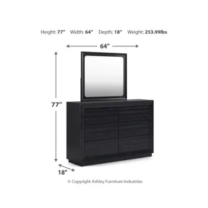 Londer Queen Panel Bed, Dresser and Mirror