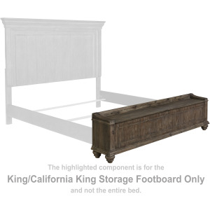 Johnelle King/California King Storage Footboard