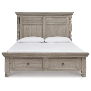Harrastone Queen Panel Bed, Dresser and Mirror