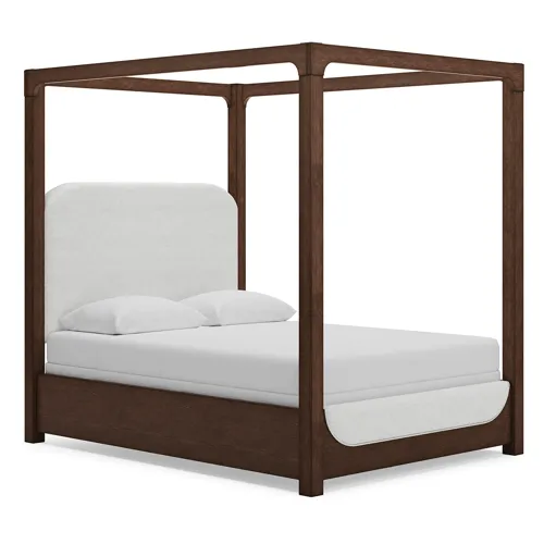 Breckington Queen Upholstered Canopy Bed