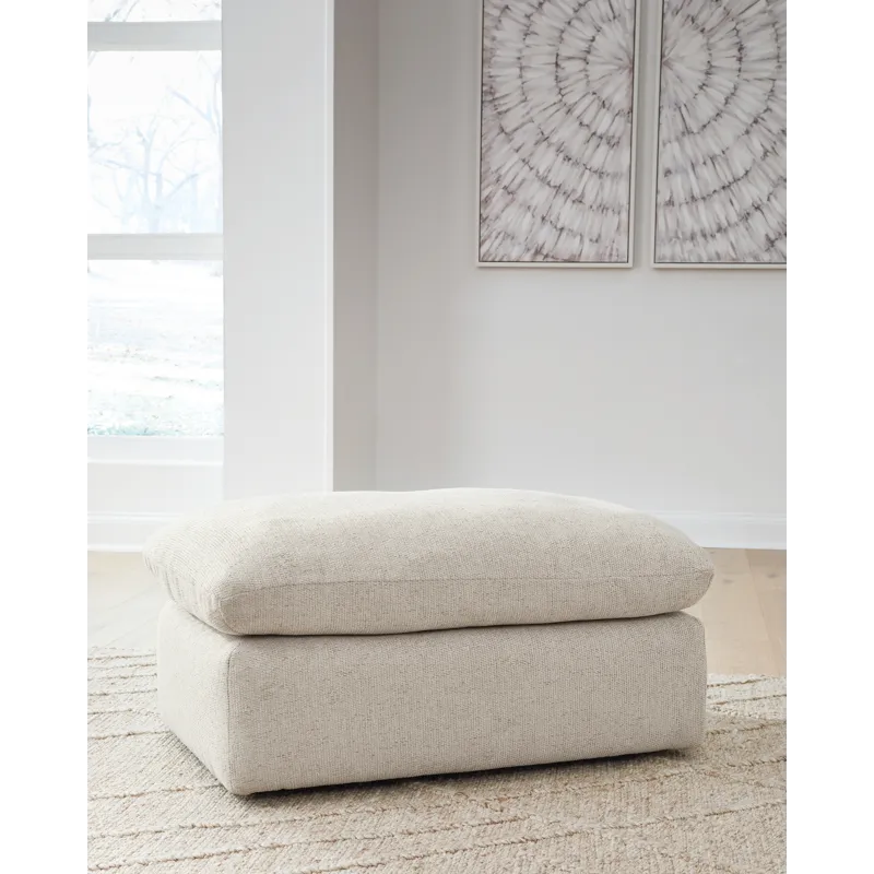 Refined Oversized Chair and Ottoman