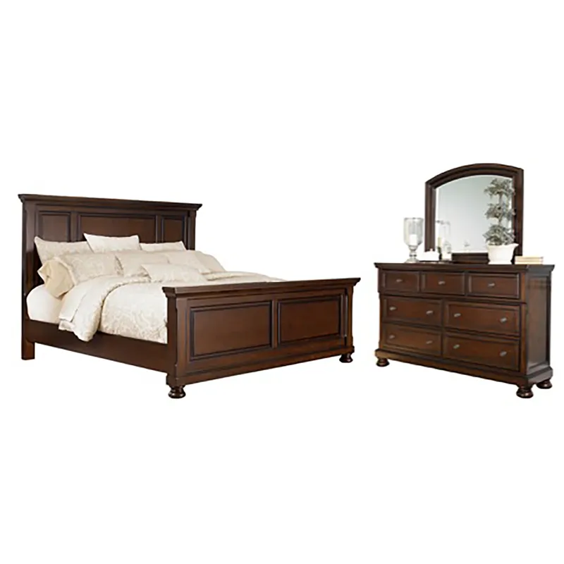 Porter Queen Panel Bed, Dresser and Mirror