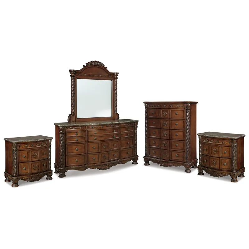 North Shore Dresser, Mirror, Chest and 2 Nightstands