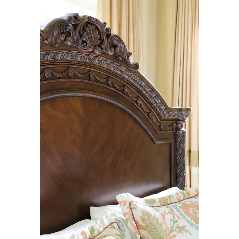 North Shore King Panel Bed, Dresser, Mirror, Chest and Nightstand