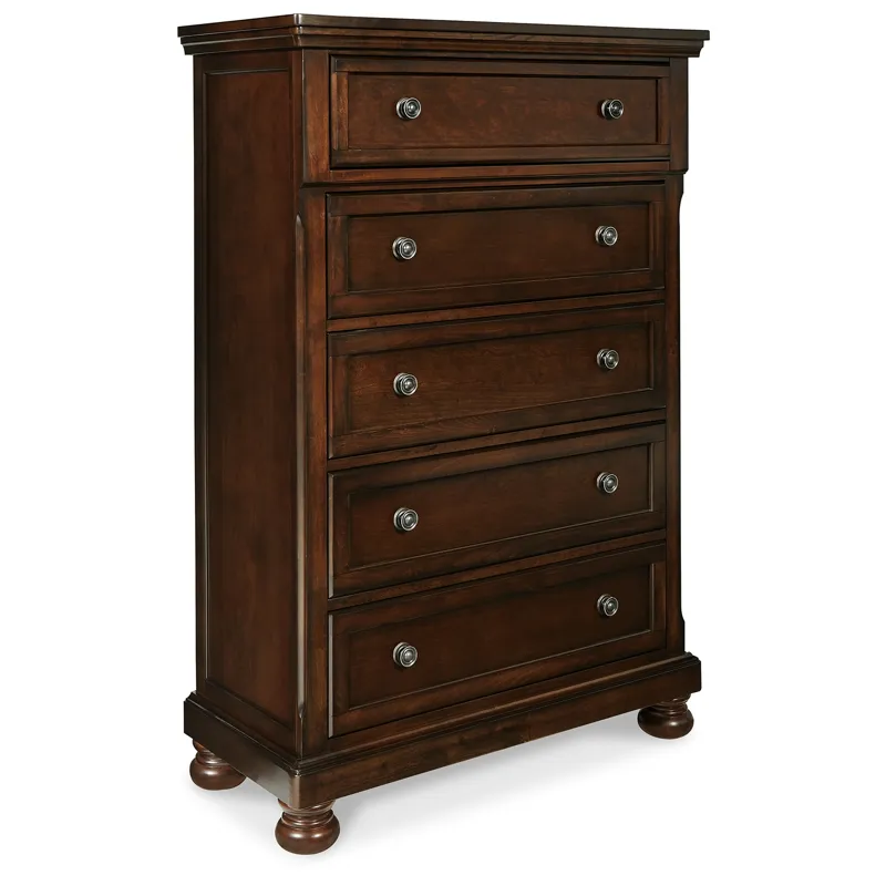 Porter Queen Sleigh Bed, Dresser, Mirror, Chest and Nightstand