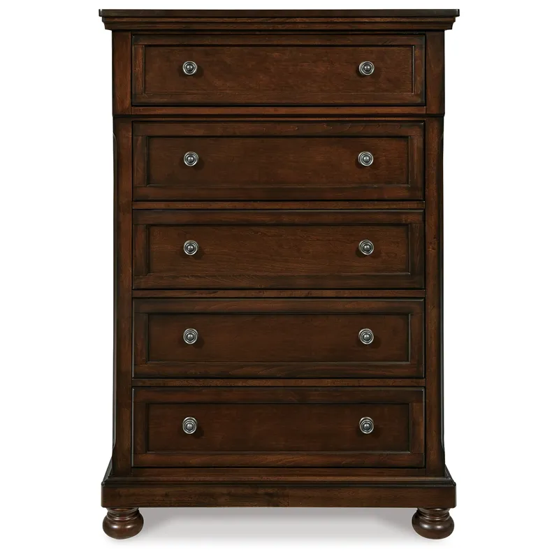 Porter Queen Sleigh Bed, Dresser, Mirror, Chest and Nightstand